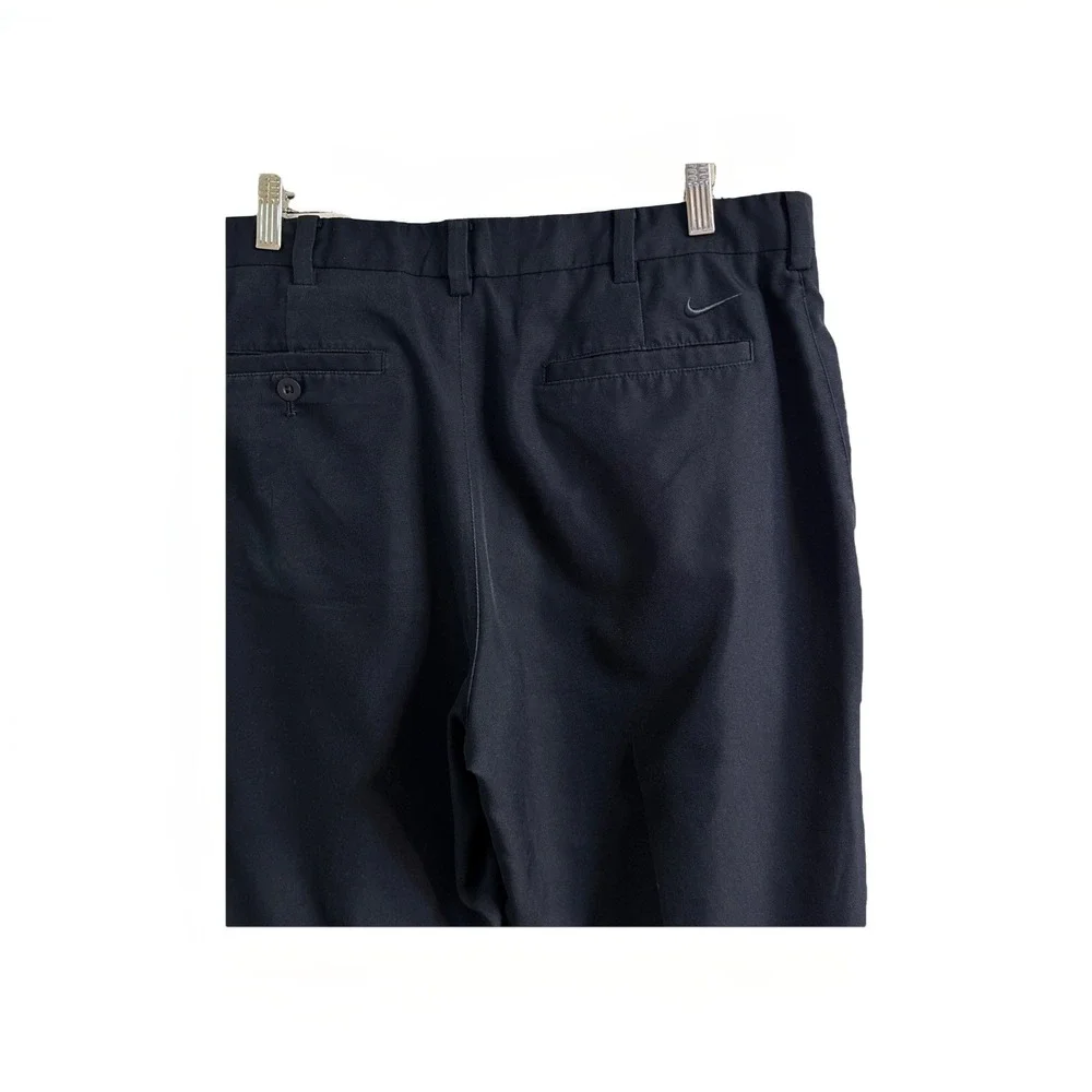 Nike Golf Dri-Fit Men's Pleated Pants 34X30 Lightweight Navy Blue